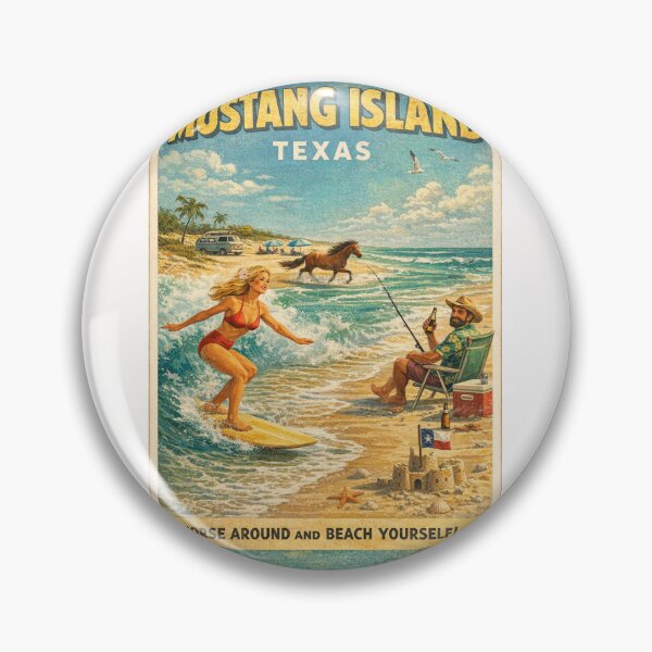 Item preview, Mustang Island Texas Gulf Coast Beach Surf Scene designed and sold by Places On Earth.