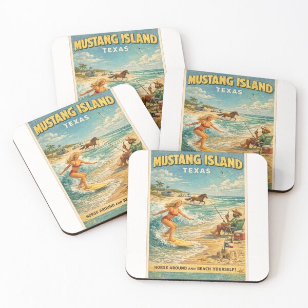 Item preview, Mustang Island Texas Gulf Coast Beach Surf Scene designed and sold by Places On Earth.