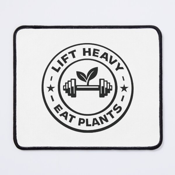 Item preview, Lift Heavy Eat Plants Vegan Fitness Design Plant Based Gym Lifestyle designed and sold by GreenStrength Studio.
