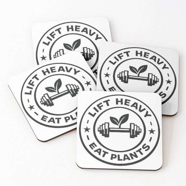 Item preview, Lift Heavy Eat Plants Vegan Fitness Design Plant Based Gym Lifestyle designed and sold by GreenStrength Studio.