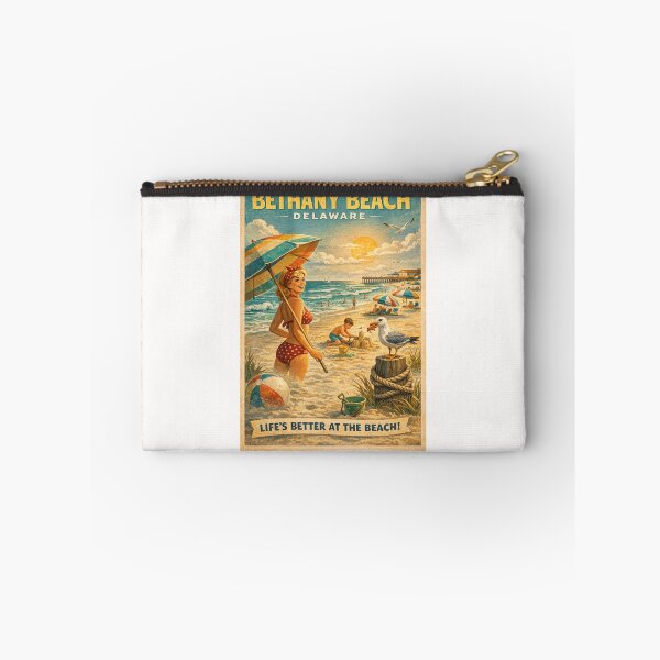 Item preview, Bethany Beach Delaware Retro Summer Beach Scene designed and sold by Places On Earth.