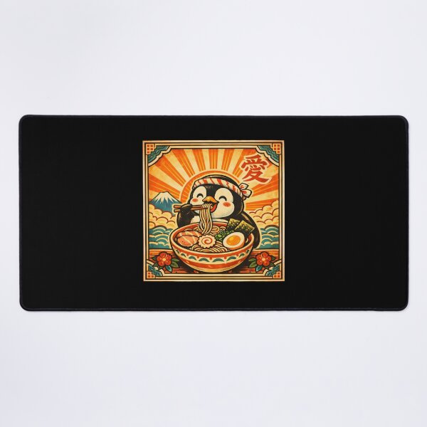 Item preview, Penguin Eating Ramen Funny Japanese designed and sold by JODYSMORGAN.