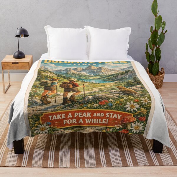 Item preview, Dolomite Pass Italy Vintage Alpine Lake and Peaks designed and sold by Places On Earth.