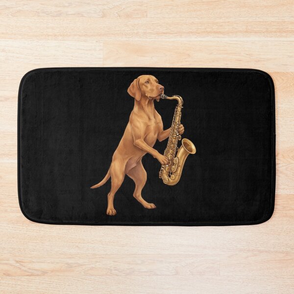 Item preview, Vizsla Playing Saxophone Player Saxophonist Dog Lover designed and sold by DoodleTortle.
