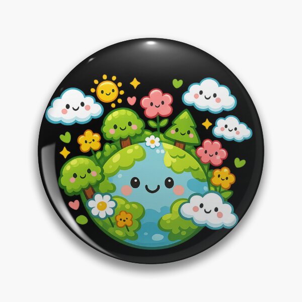 Item preview, Tiny Planet With Happy Trees designed and sold by Paninides.