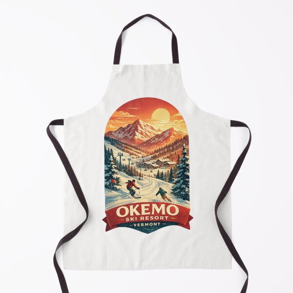 Item preview, Okemo Ski Resort Vermont Retro Sunset Ski Mountain designed and sold by Places On Earth.