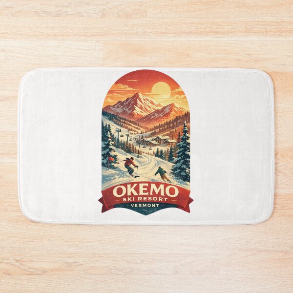 Item preview, Okemo Ski Resort Vermont Retro Sunset Ski Mountain designed and sold by Places On Earth.