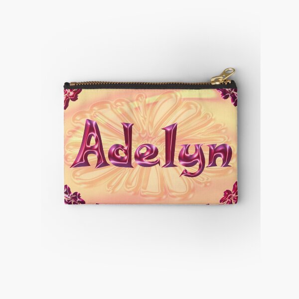 Item preview, Adelyn Name Design – Satin Pink Glossy Font, Cute Shiny Lettering :) designed and sold by Myriel-Myriel.