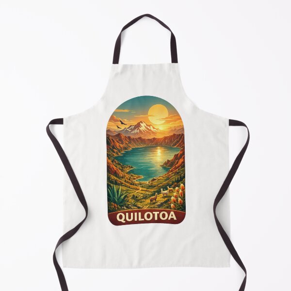 Item preview, Quilotoa Ecuador Vintage Crater Lake Andes Landscape designed and sold by Places On Earth.
