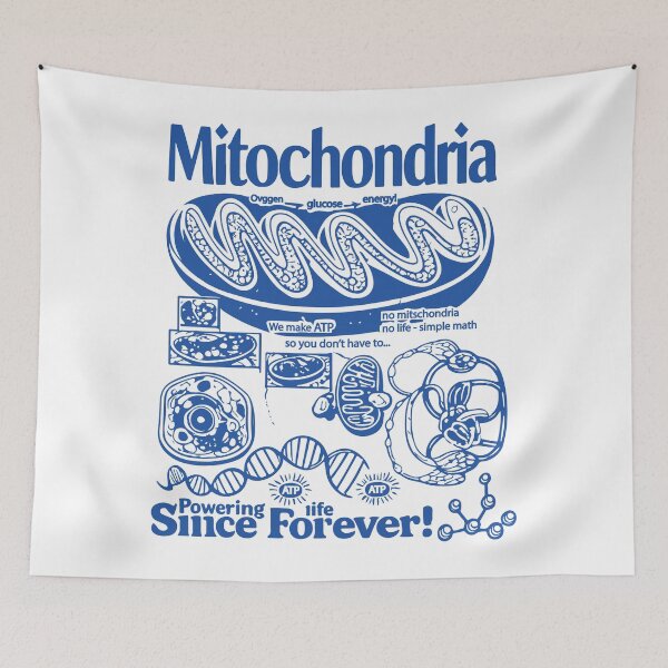Item preview, Mitochondria: Powering Life Since Forever Retro Science designed and sold by BrownHorse90s.