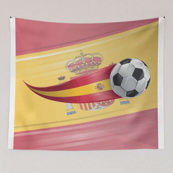 Item preview, Soccer ball with the colors of the Spain flag, realistic effect.   designed and sold by Doomko.