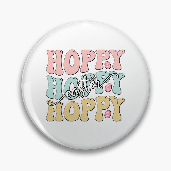 Item preview, Hoppy Easter Pastel Typography with Decorated Eggs designed and sold by QuietBloom80.