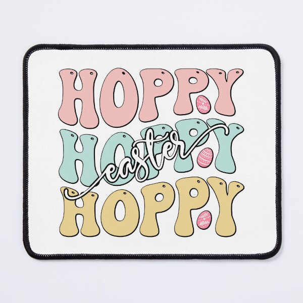 Item preview, Hoppy Easter Pastel Typography with Decorated Eggs designed and sold by QuietBloom80.