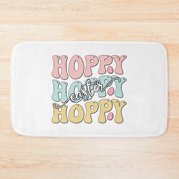 Item preview, Hoppy Easter Pastel Typography with Decorated Eggs designed and sold by QuietBloom80.