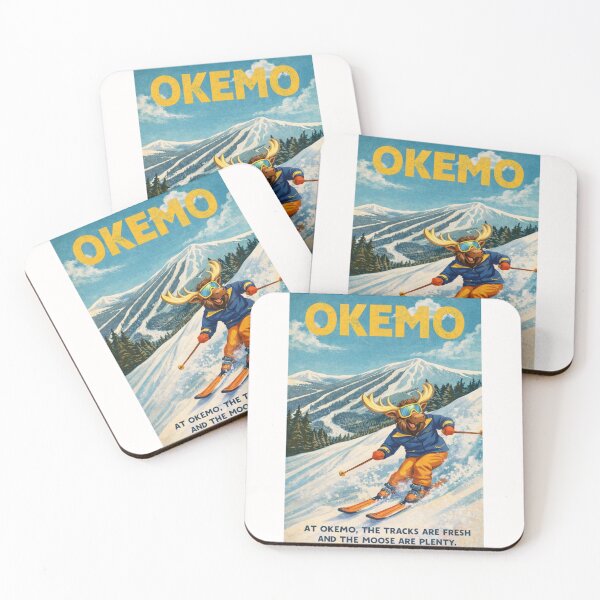 Item preview, Okemo Vermont Retro Skiing Moose Mountain designed and sold by Places On Earth.