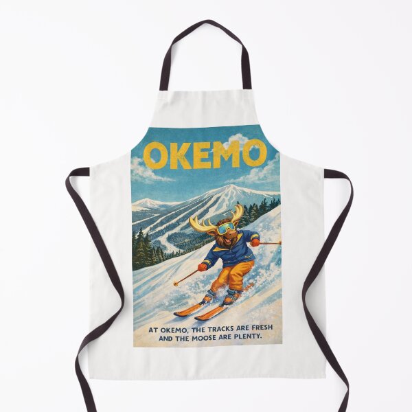 Item preview, Okemo Vermont Retro Skiing Moose Mountain designed and sold by Places On Earth.