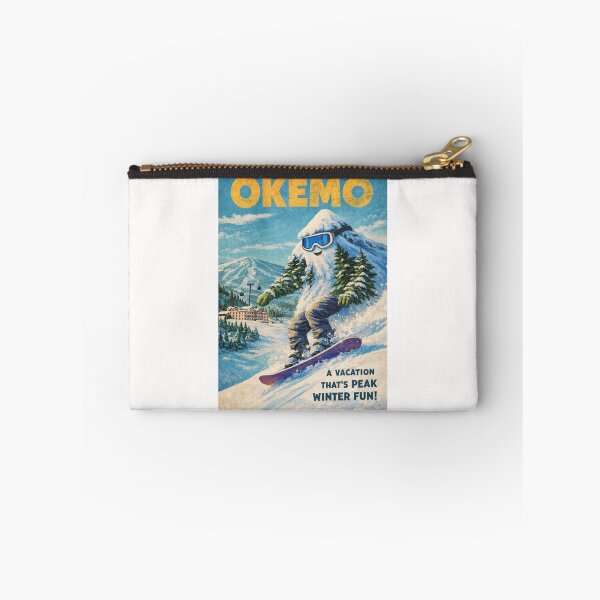 Item preview, Okemo Vermont Vintage Snowboard Yeti Winter Scene designed and sold by Places On Earth.