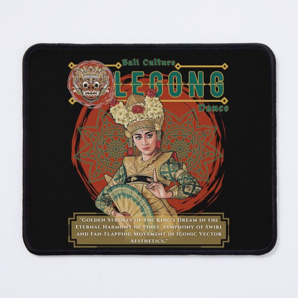 Item preview, Bali Legong Dance - Traditional Balinese Culture Vector Art designed and sold by Khanz4Design.