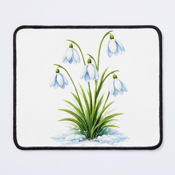 Item preview, Happy Spring Snowdrops Emerging from Snow designed and sold by doinitzart.