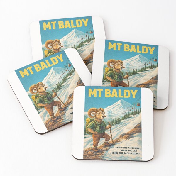 Item preview, Mount Baldy California Retro Hiking Mountain Scene designed and sold by Places On Earth.