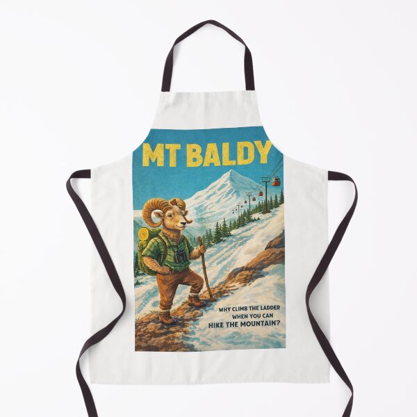 Item preview, Mount Baldy California Retro Hiking Mountain Scene designed and sold by Places On Earth.