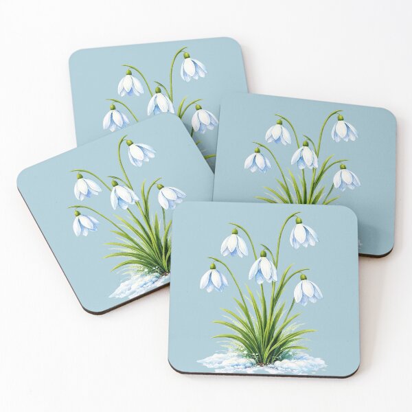 Item preview, Happy Spring Snowdrops Emerging from Snow designed and sold by doinitzart.