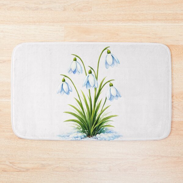 Item preview, Happy Spring Snowdrops Emerging from Snow designed and sold by doinitzart.