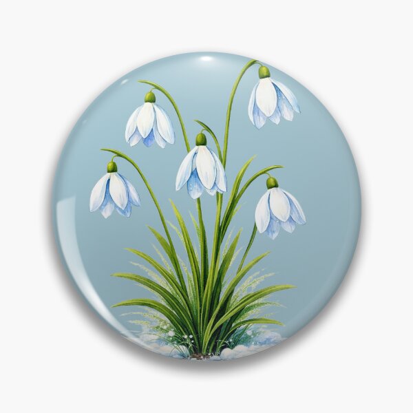 Item preview, Happy Spring Snowdrops Emerging from Snow designed and sold by doinitzart.
