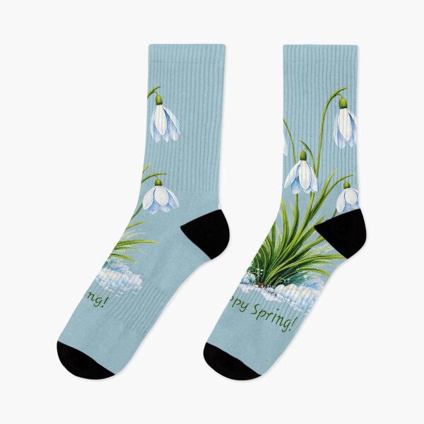 Item preview, Happy Spring Snowdrops Emerging from Snow designed and sold by doinitzart.