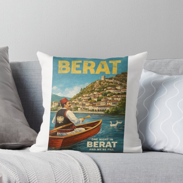 Artikelvorschau, Berat, Albanien, Altstadt, Flusslandschaft entworfen und verkauft von Places On Earth.
