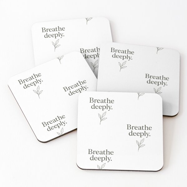 Item preview, Breathe Deeply - Minimalist Typography Desing designed and sold by InnerwayStudio.