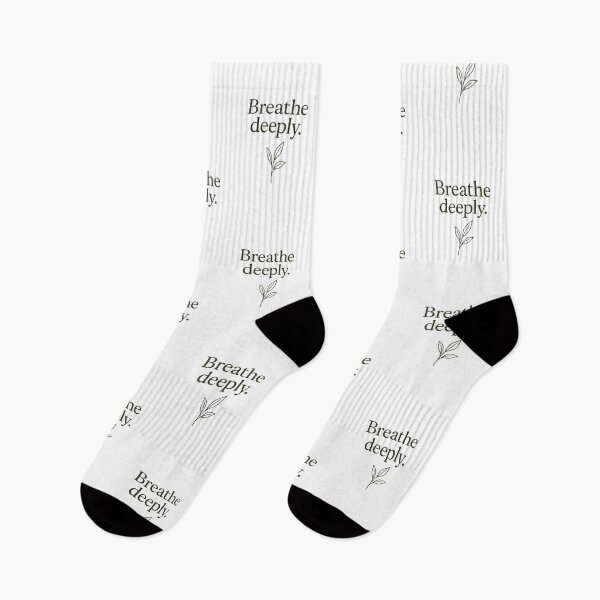 Item preview, Breathe Deeply - Minimalist Typography Desing designed and sold by InnerwayStudio.