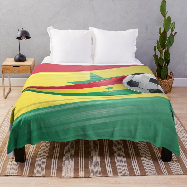 Item preview, Soccer ball with the colors of the Senegal flag, realistic effect  designed and sold by Doomko.