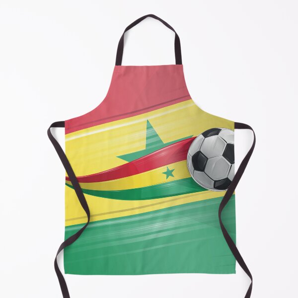 Item preview, Soccer ball with the colors of the Senegal flag, realistic effect  designed and sold by Doomko.