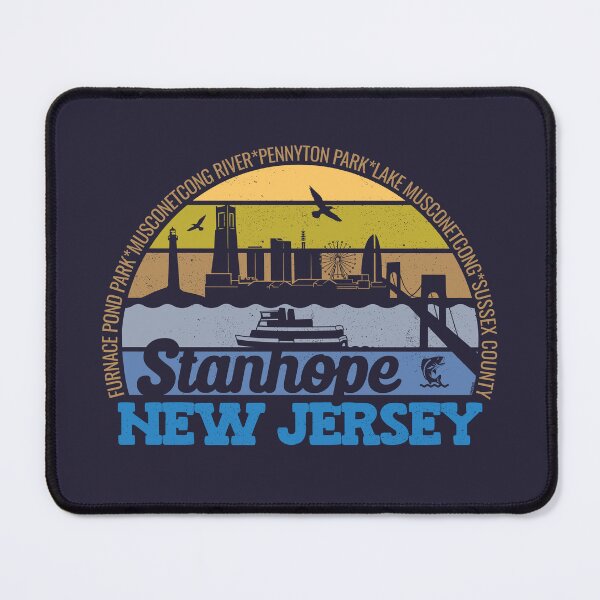 Item preview, Stanhope New Jersey Sunset Retro Vintage Local Pride Logo designed and sold by CRHPOD20.