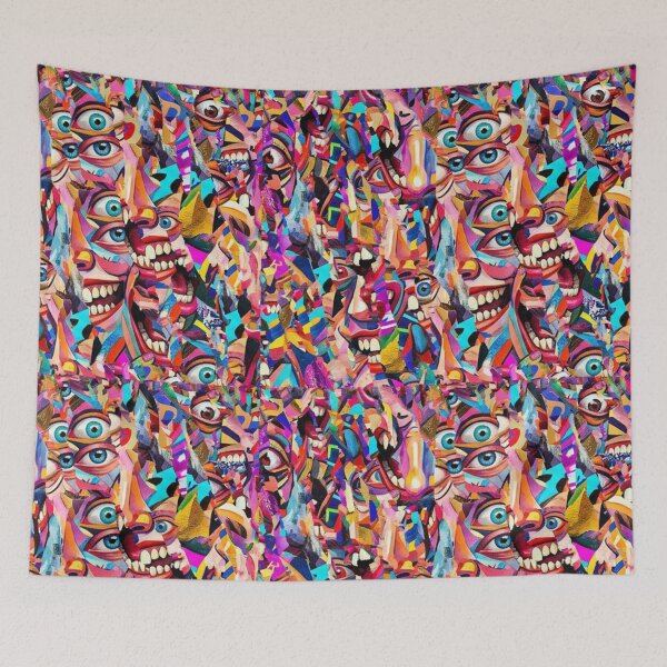 Item preview, Psychedelic faces in a whirl designed and sold by Sigtrix.