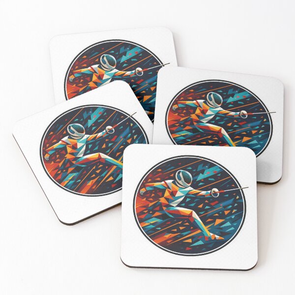 Item preview, Geometric Fencer Motion Shards designed and sold by ChillCharmStudio.