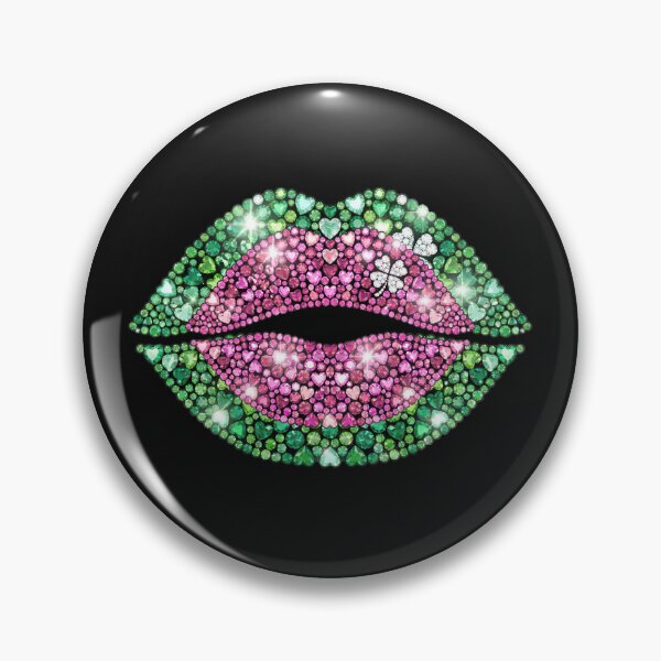 Item preview, Luxury Glam Lips – Sparkling Rhinestone Pop Art Design designed and sold by Aquarius-club.