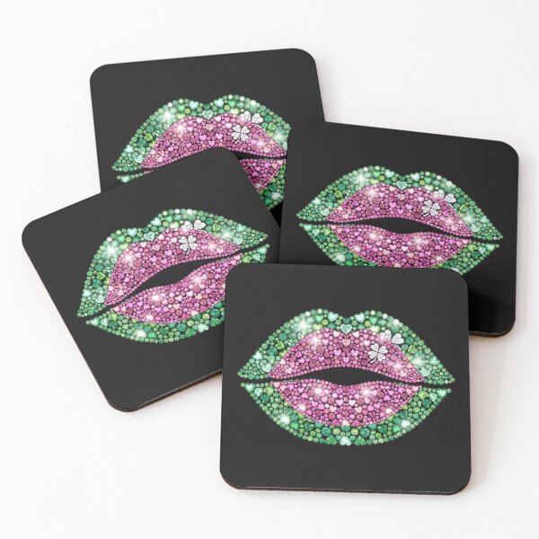 Item preview, Luxury Glam Lips – Sparkling Rhinestone Pop Art Design designed and sold by Aquarius-club.