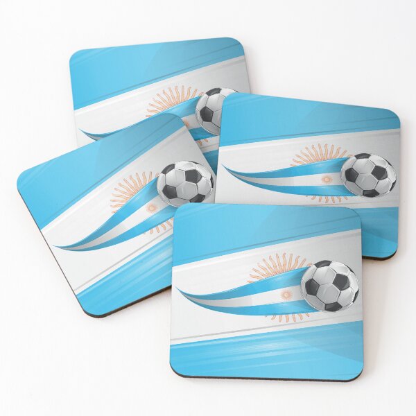 Item preview, Soccer ball with the colors of the Argentina flag, realistic effect designed and sold by Doomko.