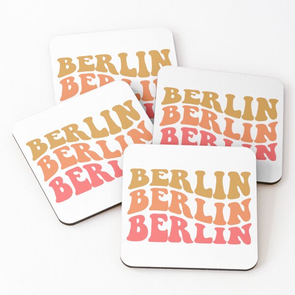 Artikelvorschau, Berlin Retro Typography – Sunset Gradient entworfen und verkauft von Frollein S Berlin.