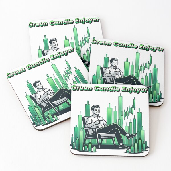 Item preview, Green Candle Enjoyer Design designed and sold by TradingOnDemand.
