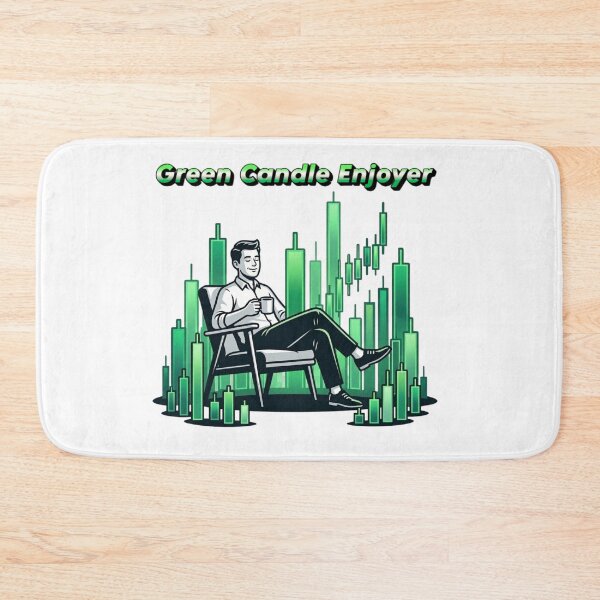 Item preview, Green Candle Enjoyer Design designed and sold by TradingOnDemand.
