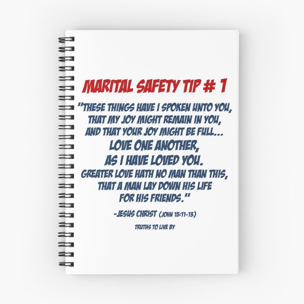 Item preview, Marital Safety Tip # 1 Love one another as I have loved you designed and sold by Truthstoliveby.