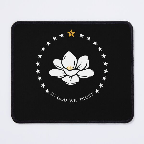 Item preview, Mississippi State Flag In God We Trust Magnolia designed and sold by Malkic123.