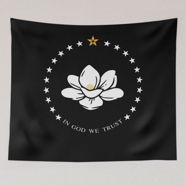 Item preview, Mississippi State Flag In God We Trust Magnolia  designed and sold by Malkic123.