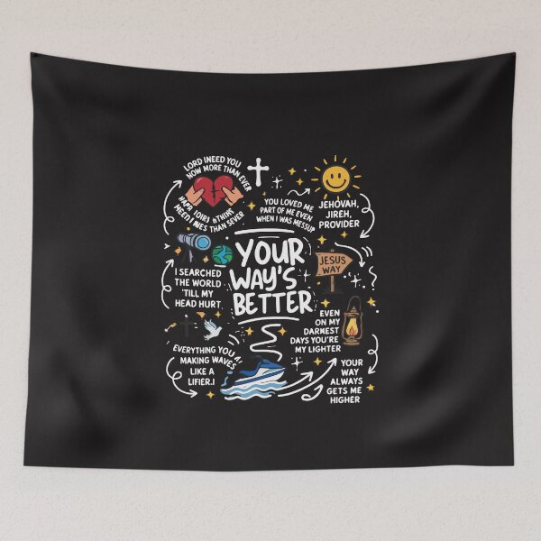 Item preview, Your Way’s Better Christian Faith Jesus Inspirational Quote designed and sold by kiralynstration.