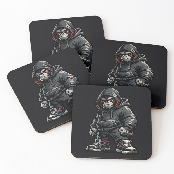 Item preview, Street Gorilla In Black Hoodie designed and sold by Raddoodler.