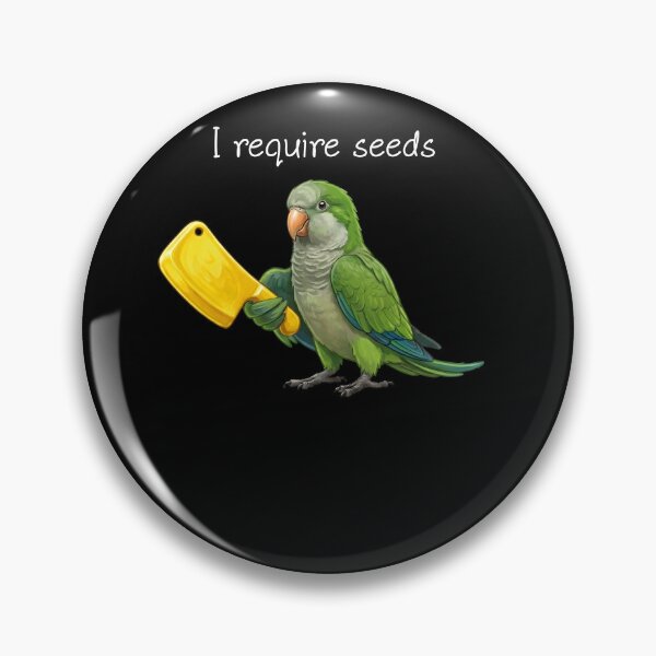 Item preview, Funny Quaker Green Monk Parrot Require Seeds Bird Lover designed and sold by TerryConnells.