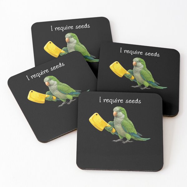 Item preview, Funny Quaker Green Monk Parrot Require Seeds Bird Lover designed and sold by TerryConnells.